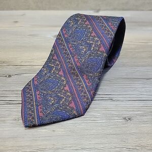 Vintage Christian Dior Paisley Tie Silk Made USA Classic Approx. 57" Inches‎